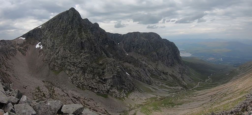 Ben Nevis above Allt a Mhuillinn