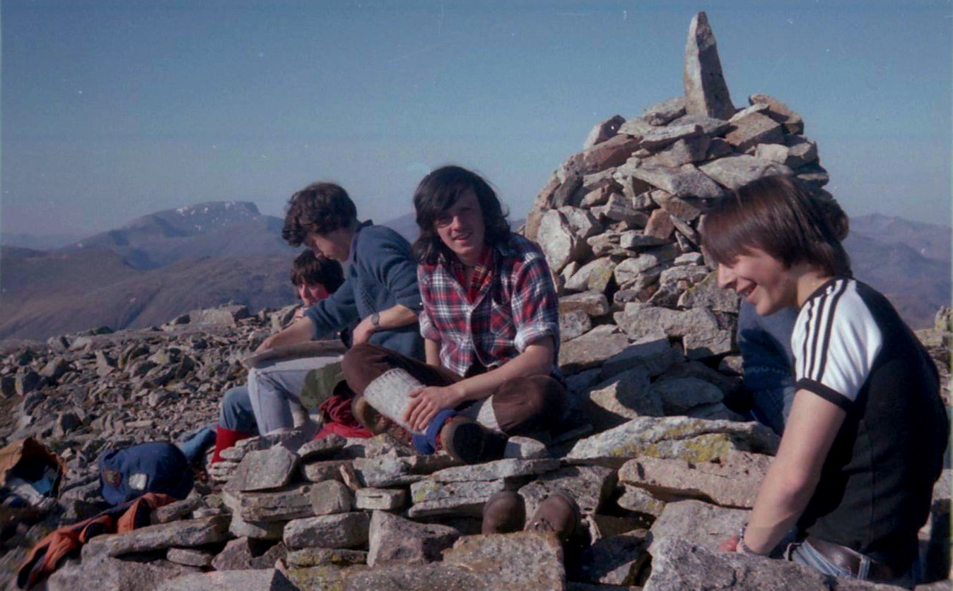 Summit cairn on Buachaille Etive Mor