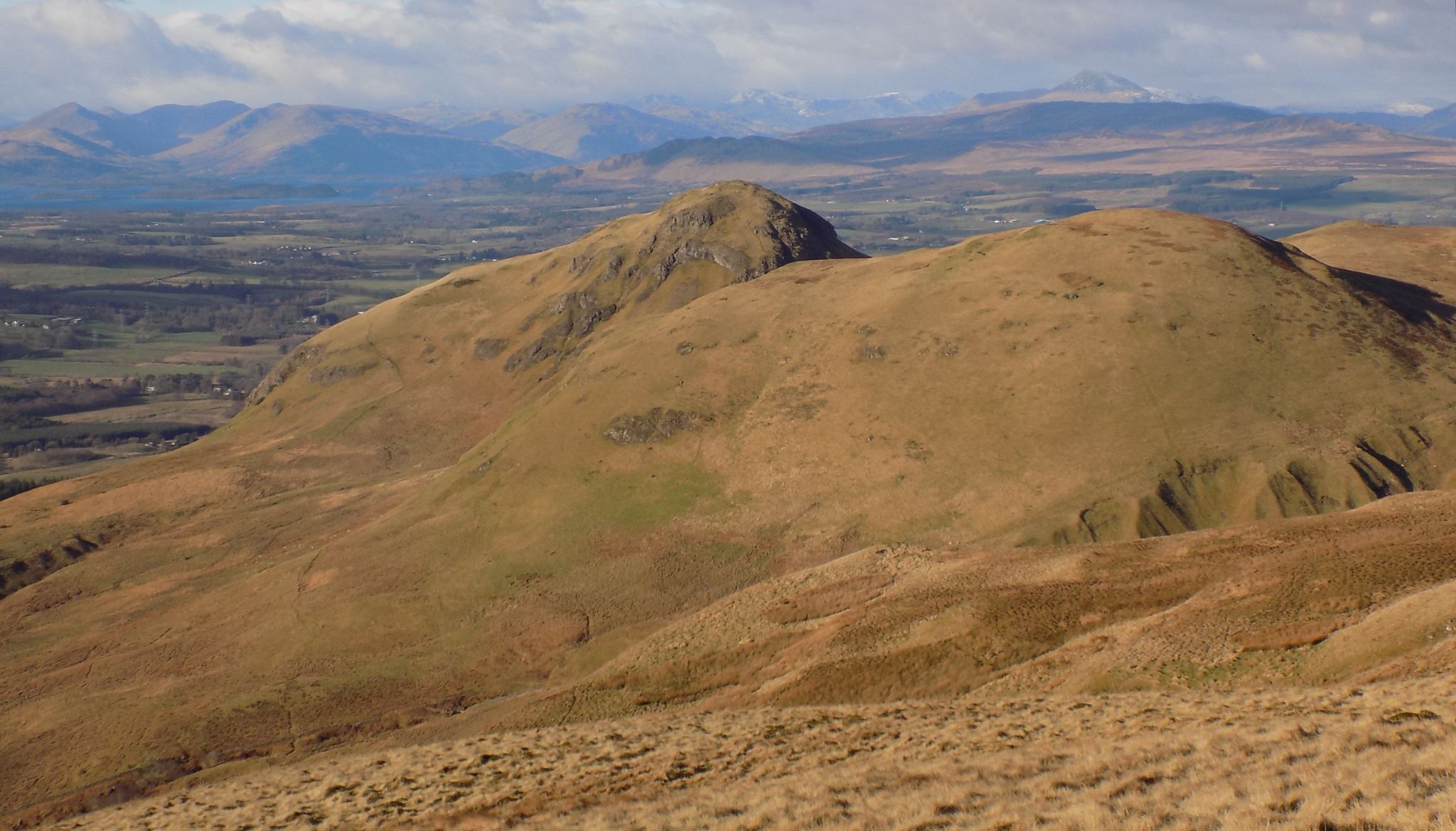 Ballagan Burn above Ballagan Glen in the Campsie Fells