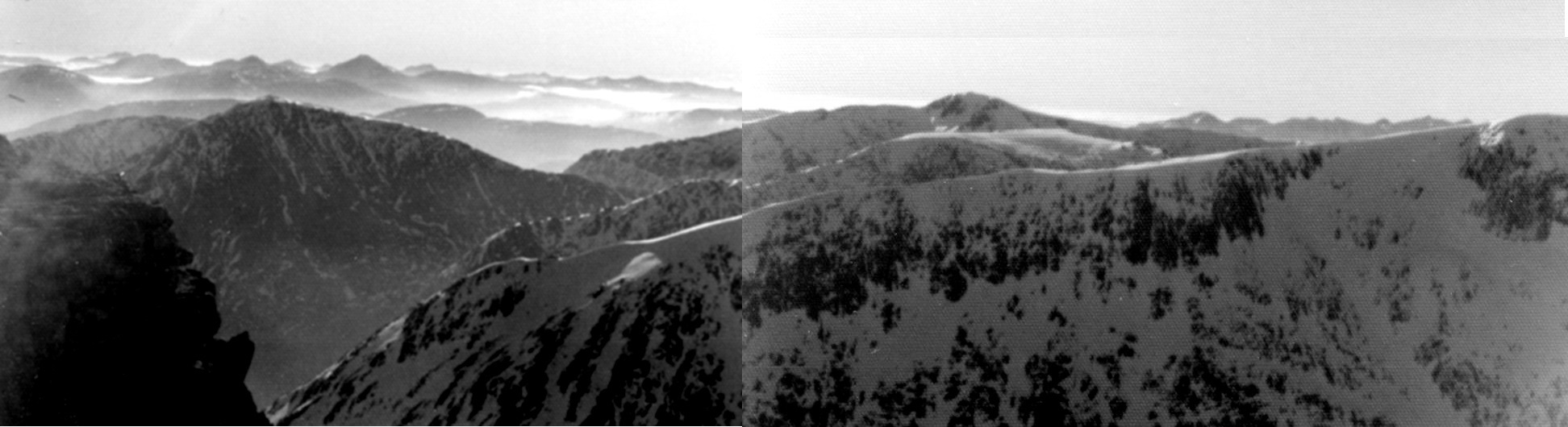 Stob a'Choire Odhair and Clach Leathad ridge from Meall a Bhuiridh