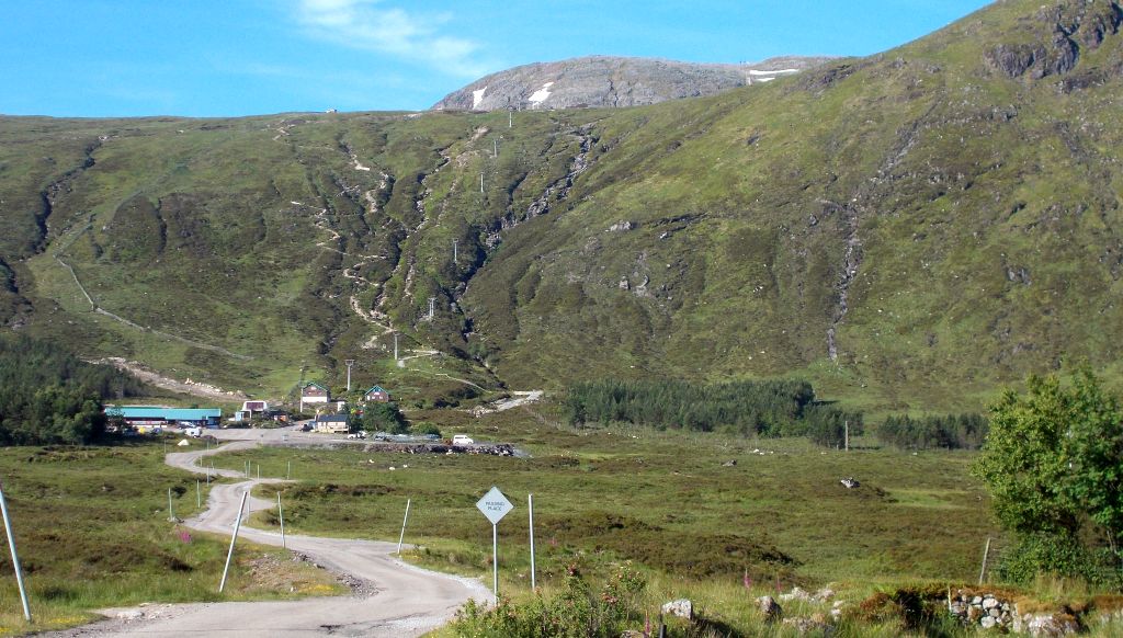 Ski Slopes on Meall a Burraidh in Glencoe