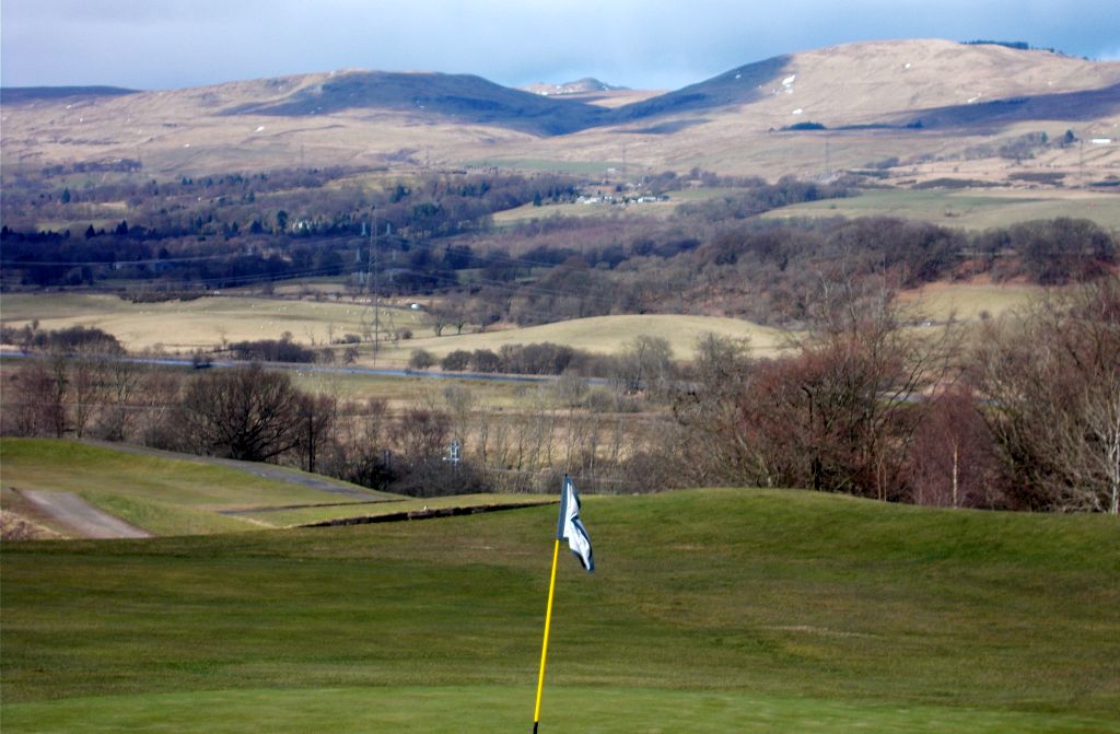 Kilsyth Hills and Forth & Clyde Canal from route of the Antonine Wall