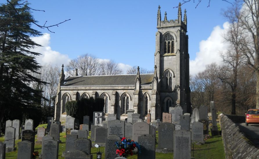 Lecropt Kirk in Kilmadock Parish near Doune