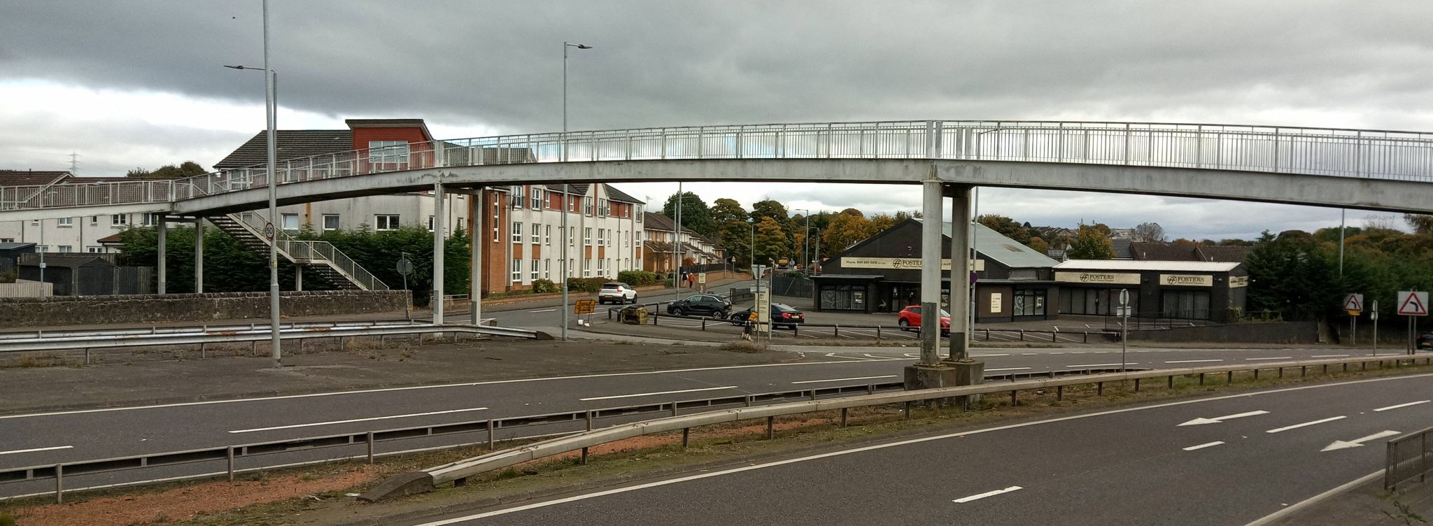 Footbridge at Duntocher over Dumbarton Boulevard