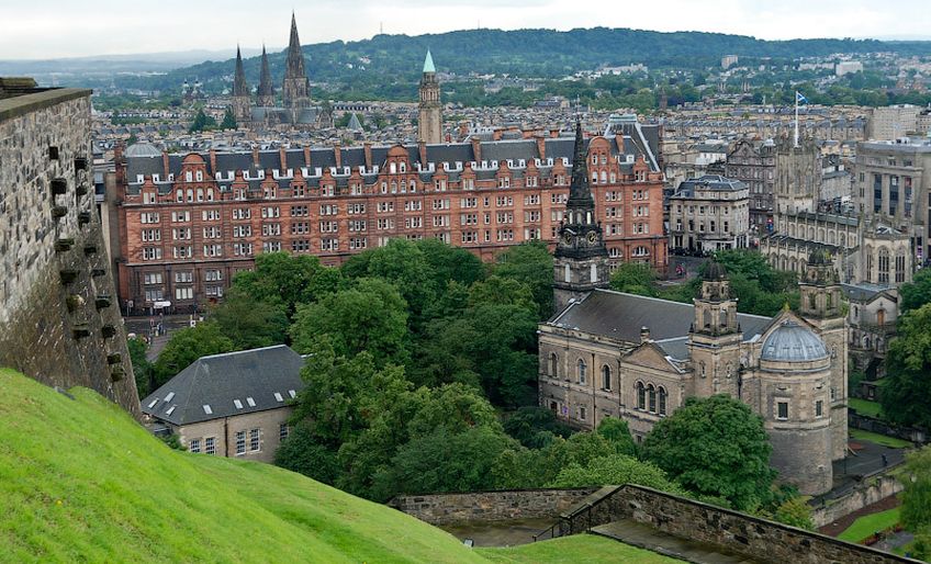 Edinburgh City Centre from the Castle