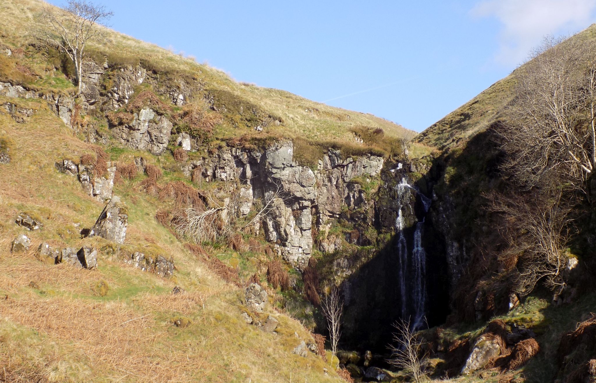 Waterfall above Fin Glen