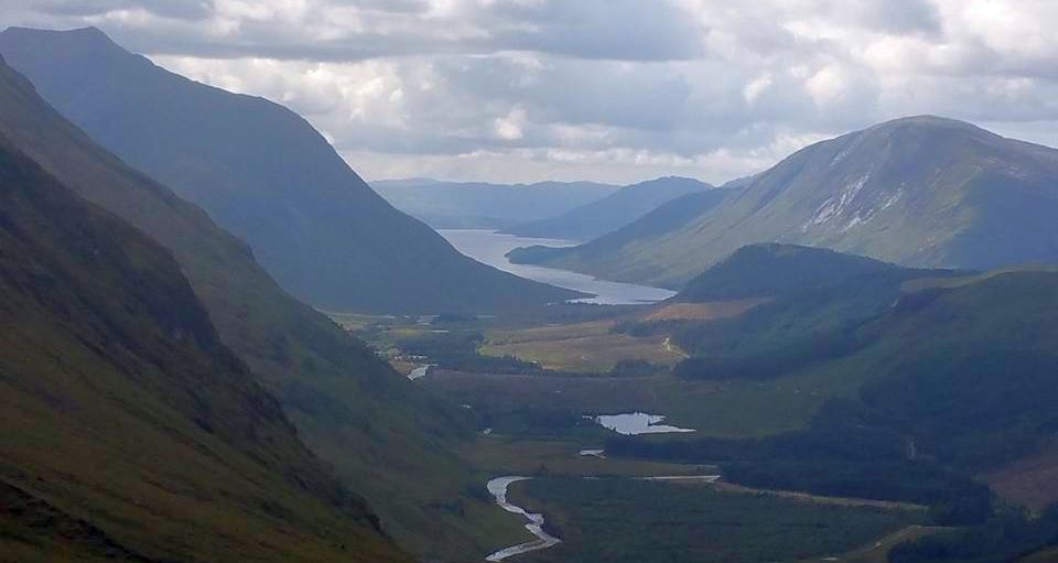 Beinn a' Bheithir and Mam na Gualainn above Loch Leven from Glencoe