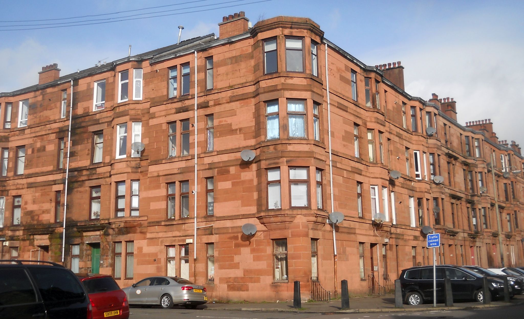 Red sandstone tenement building