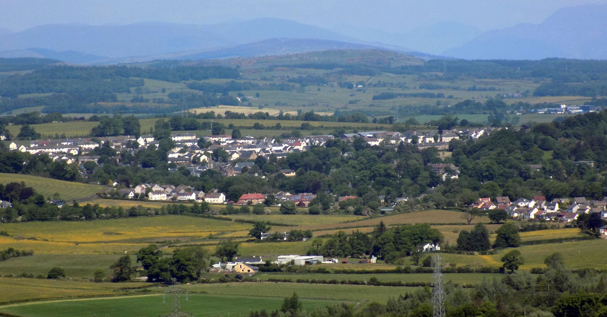 View north on descent from Northcastle Walls