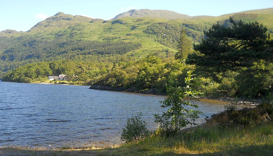 Ben Lomond above Loch Lomond from Rowerdennan