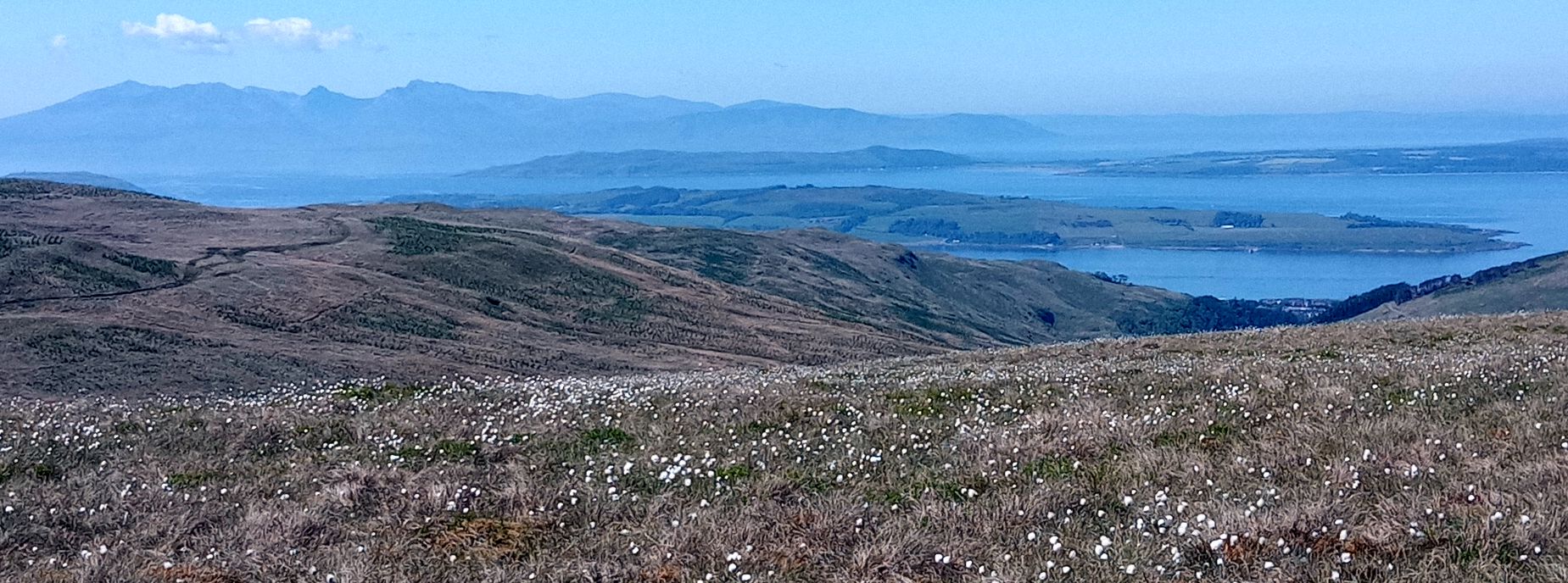 Arran Hills on ascent of Feuside Hill