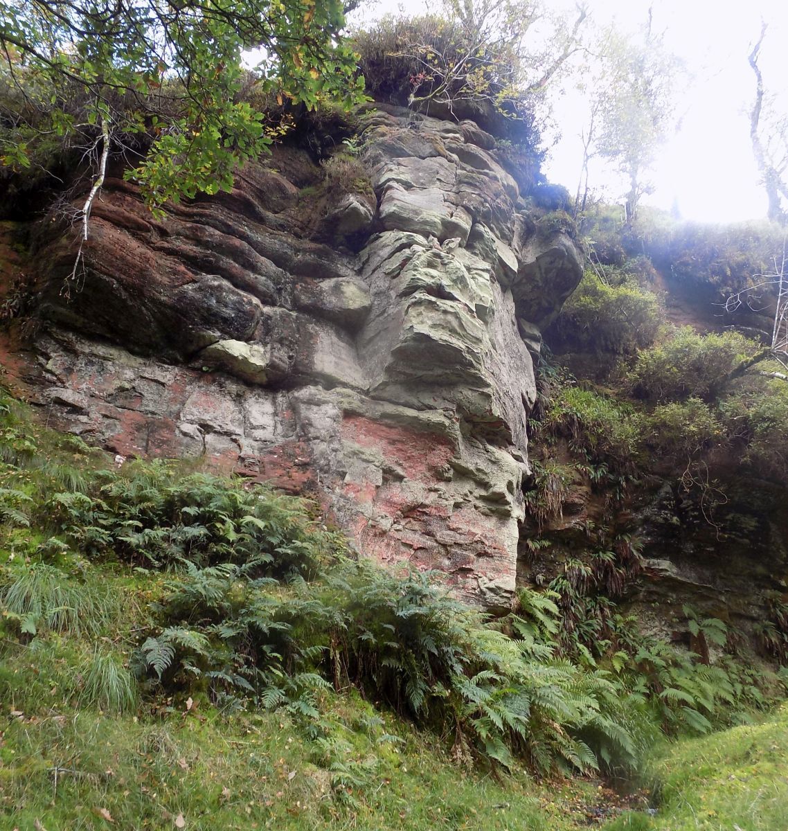 Rock Buttress above tributary of Boquhan Burn beside Dugald's 'Tower'