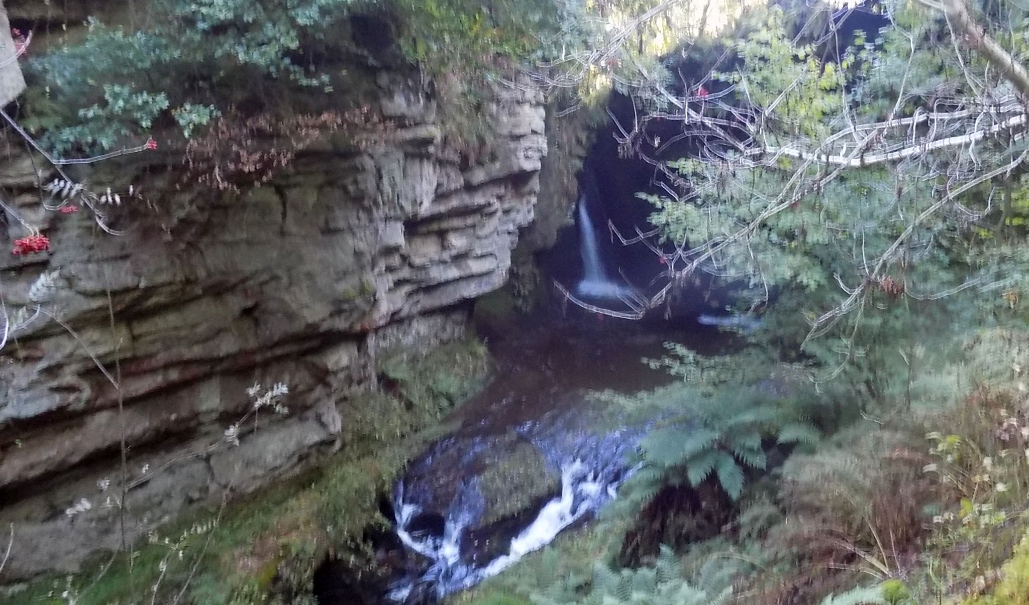 Waterfalls on Boquhan Burn in the Hole of Sneith