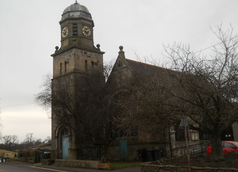 Church and Clock Tower in Buchlyvie Village