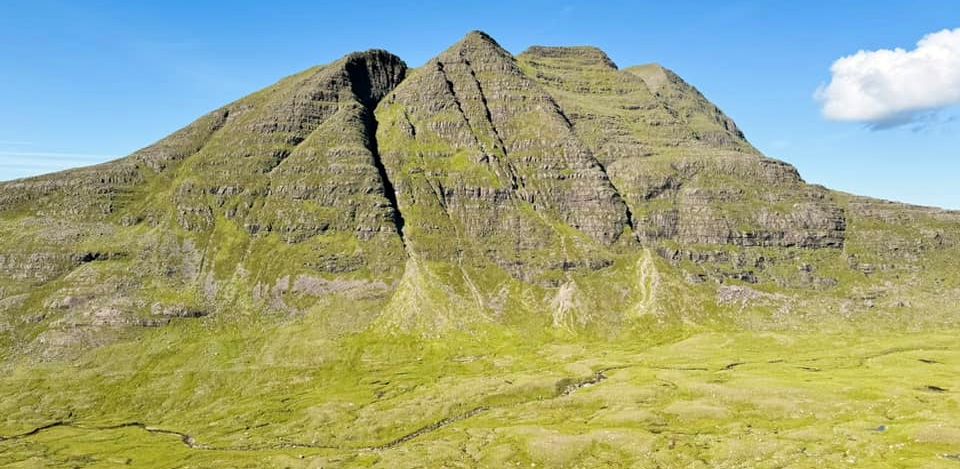 Ben Alligin from Beinn Dearg in the Torridon Region of the NW Highlands of Scotland