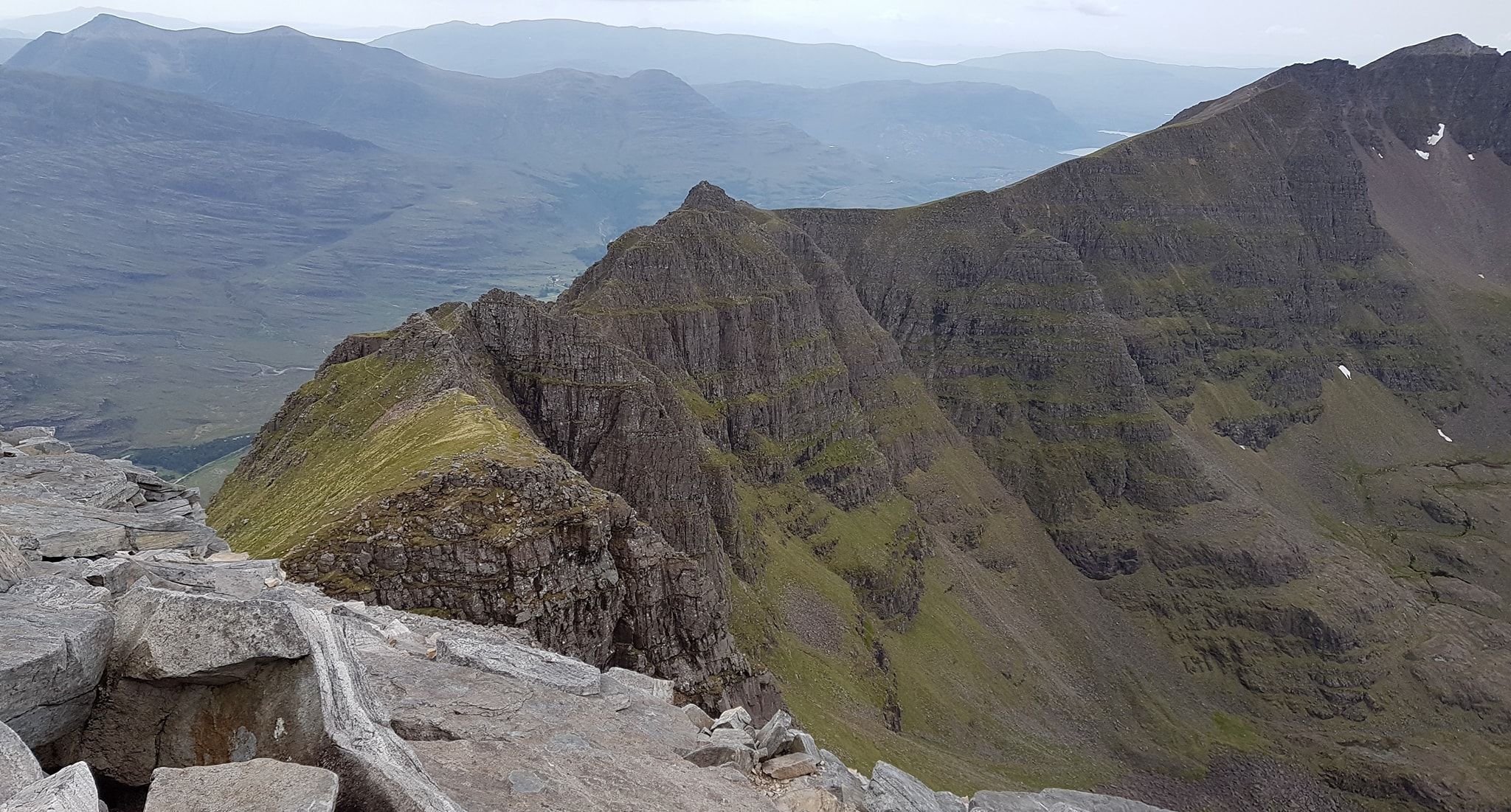 Summit ridge of Liathach in the Torridon Region of the NW Highlands of Scotland