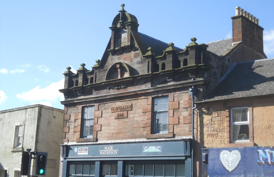 Red Sandstone Building in Newmilns