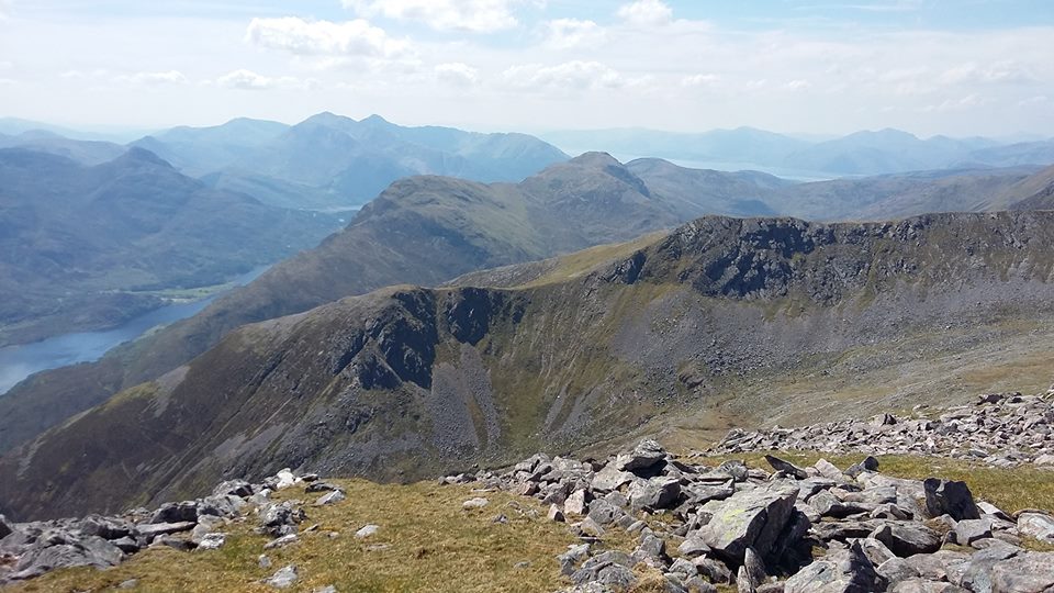 Ring of Steall in the Mamores above Glen Nevis