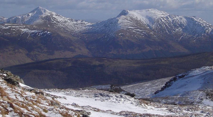 Ben Vorlich and Stuc a Chroin from Meall an t-Seallaidh