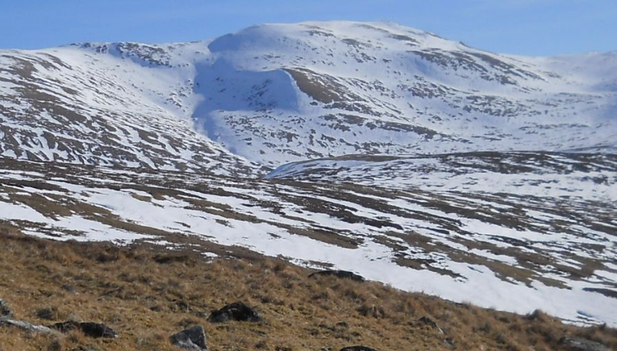 Meall Corranaich on ascent of Meall nam Maigheach