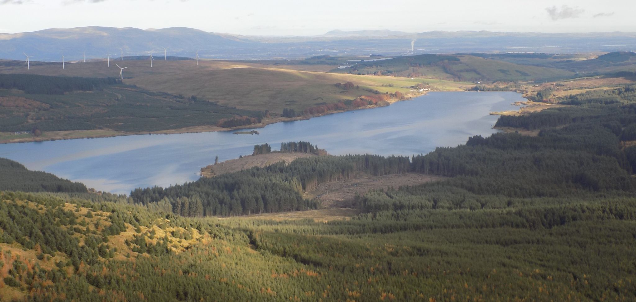 Carron Valley Reservoir from Meikle Bin