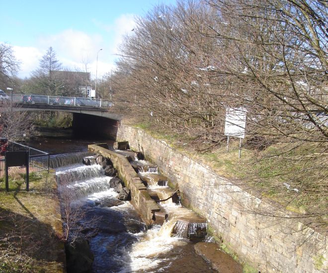 Fish Ladder on the Allander River in Milngavie