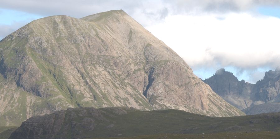 Blaven ( Bla Bheinn ) and Clach Glas on Isle of Skye in Western Islands of Scotland