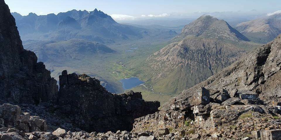 Skye Ridge and Glen Sligachen from Blaven ( Bla Bheinn )