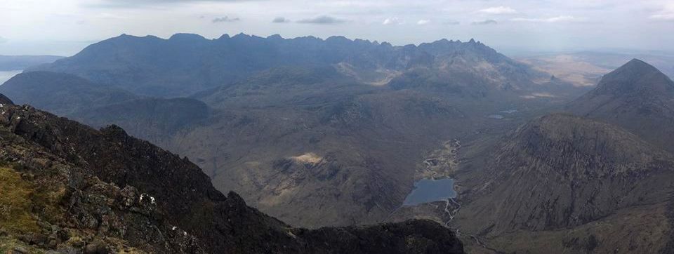 Skye Ridge and Glen Sligachen from Blaven ( Bla Bheinn )