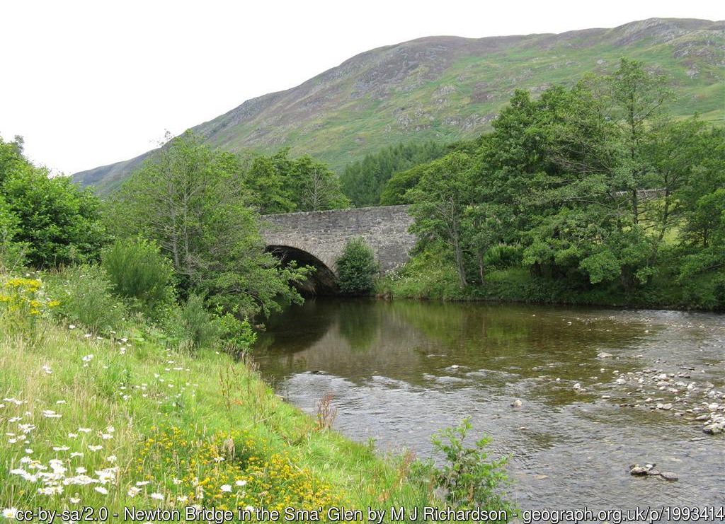 Newton Bridge over River Almond in the Sma' Glen