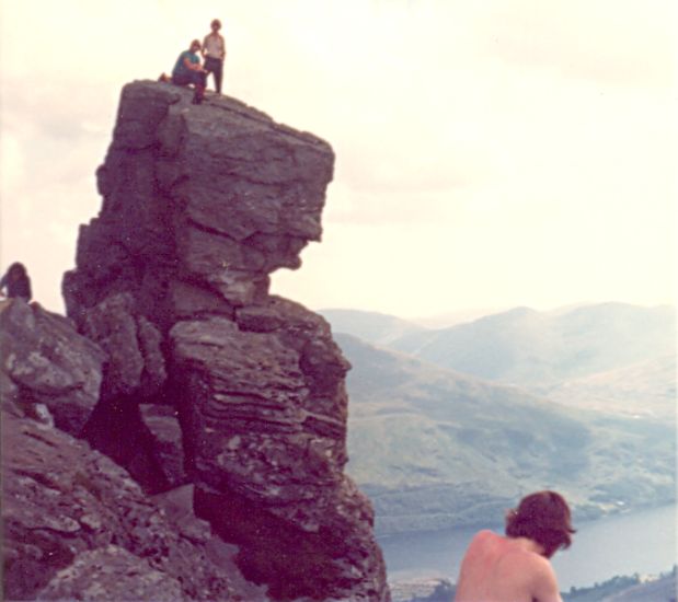 On The Needle of the Cobbler ( Ben Arthur ) above Loch Long