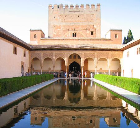 Patio de los Arrayanes in Granada in Southern Spain