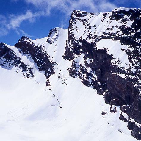 North Face of Veleta ( 3470m ) in the Sierra Nevada mountains in Southern Spain