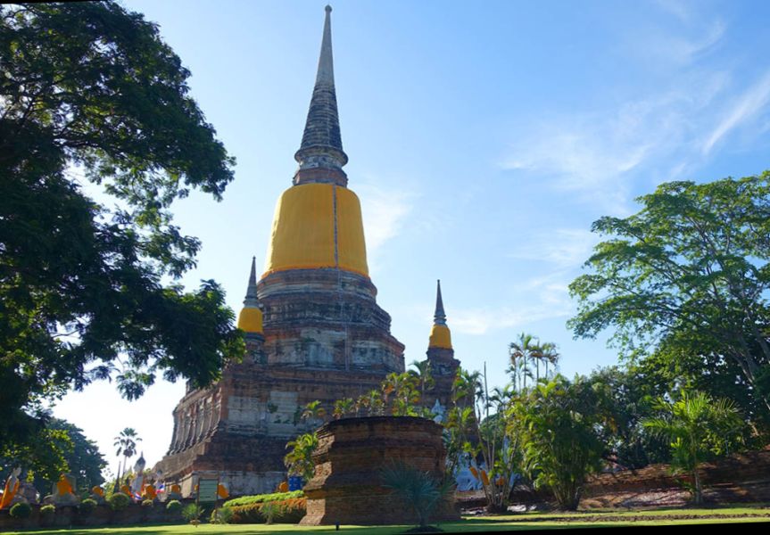 Chedi at Ayutthaya in Northern Thailand