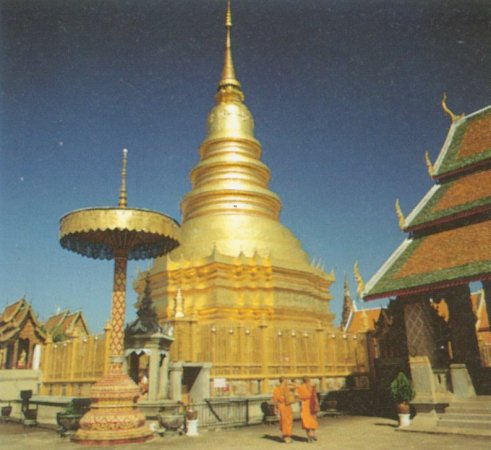 Wat Phra That Haripunchai in Lamphun in Northern Thailand