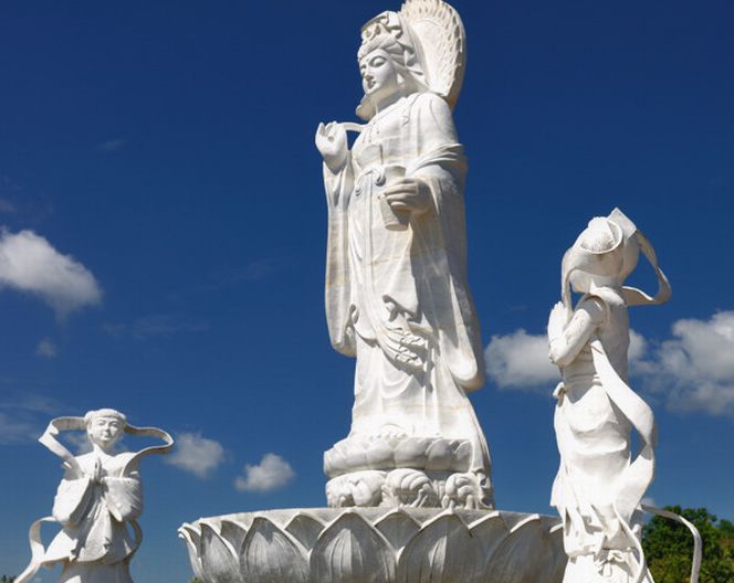 Statues in Hatyai Municipal Park in Southern Thailand