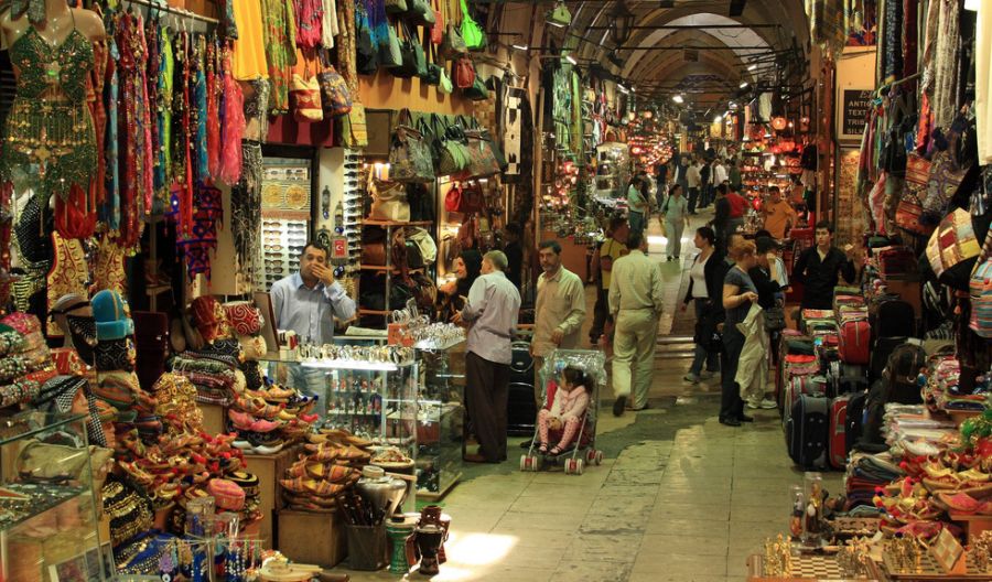 Grand Bazaar in Istanbul in Turkey