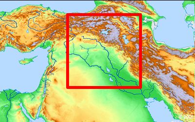 Location Map for Mount Ararat ( Agri Dag ) 5165 metres - highest mountain in Turkey