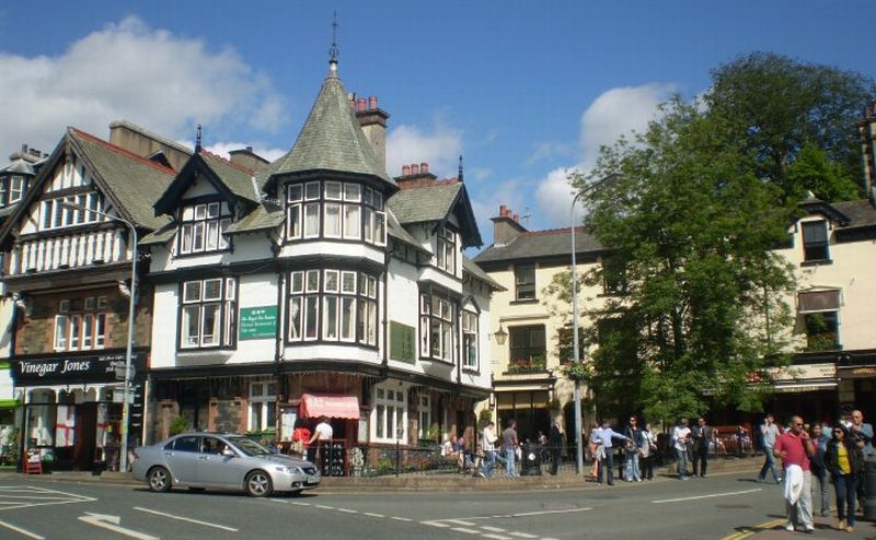 Bowness-on-Windermere in the Lake District of NW England