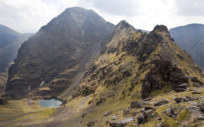 Carrauntoohil - Beenkeragh ridge in Macgillycuddy Reeks in SW Ireland