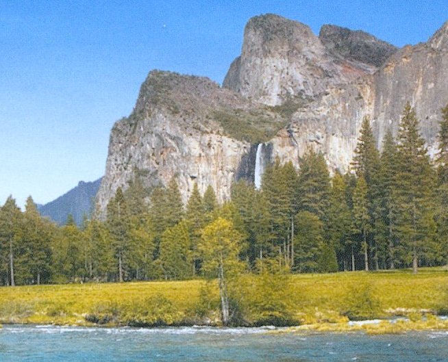 Bridalveil Waterfall in Yosemite Valley