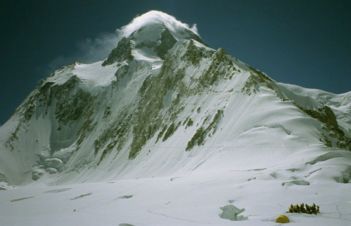 The Eight Thousanders - Gasherbrum I ( 8068 metres ) in the Karakorum Mountains of Pakistan - the world's eleventh highest mountain