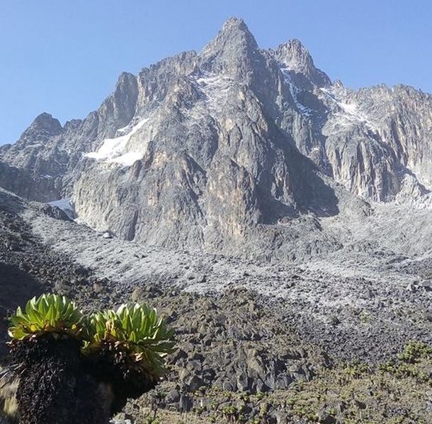 Mount Kenya in East Africa