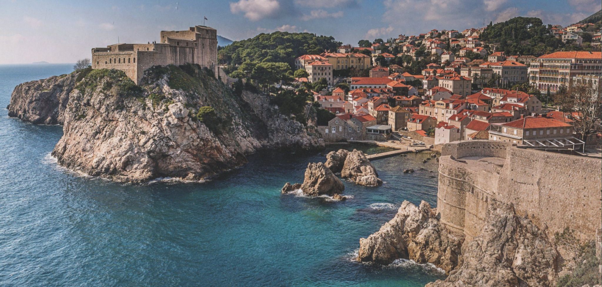 Marina at Dubrovnik on the Dalmatian Coast of Croatia